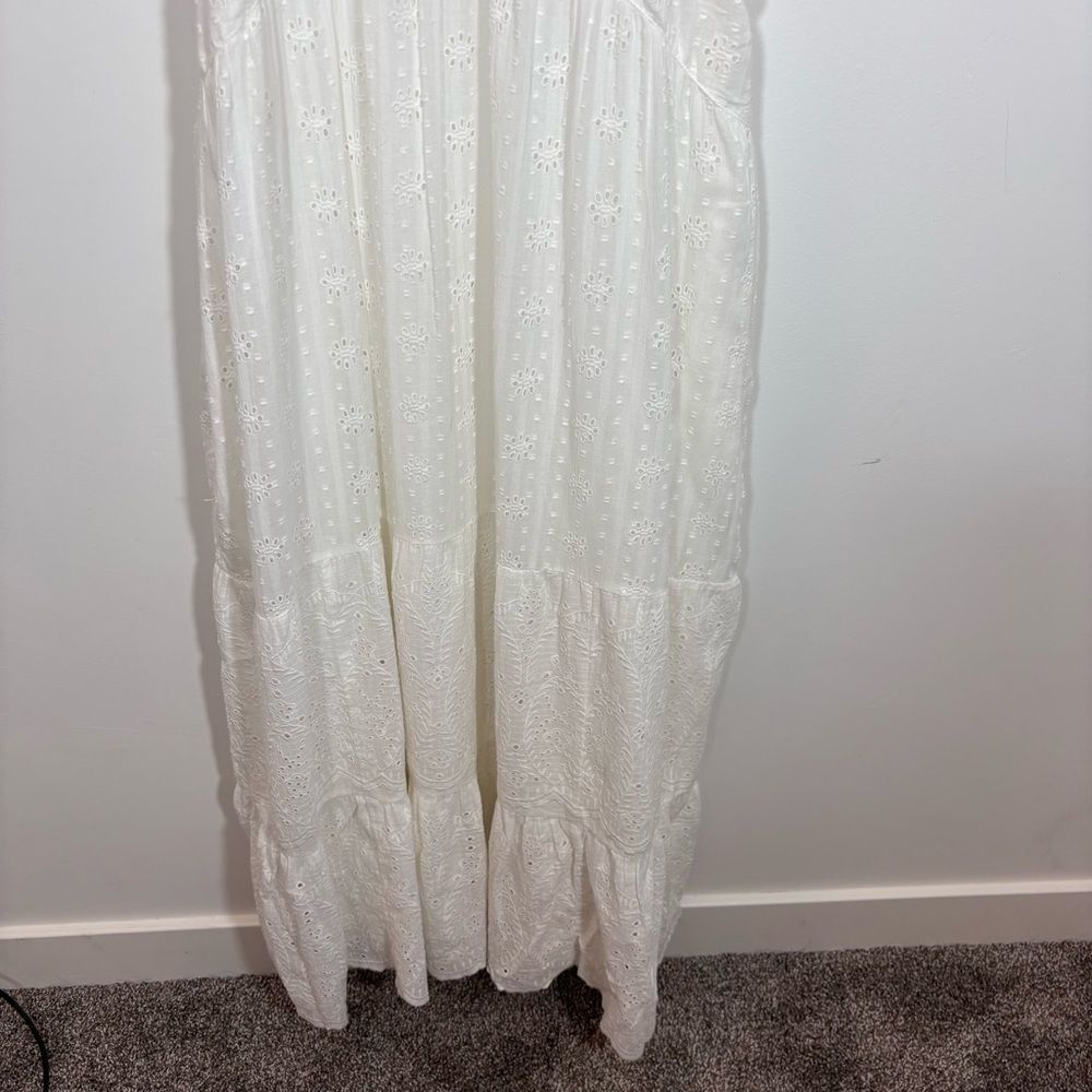 Sundance White Eyelet Arezzo Dress NEW Size Large - Picture 4 of 13